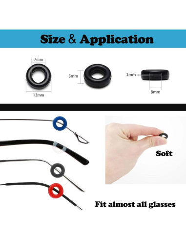 Cojín para Orejas de Gafas Omnful 12 Pares Silicona
