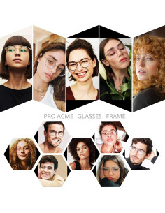 Gafas Pro Acme Redondas Vintage Unisex Lente 53mm Bloqueo Luz Azul 2