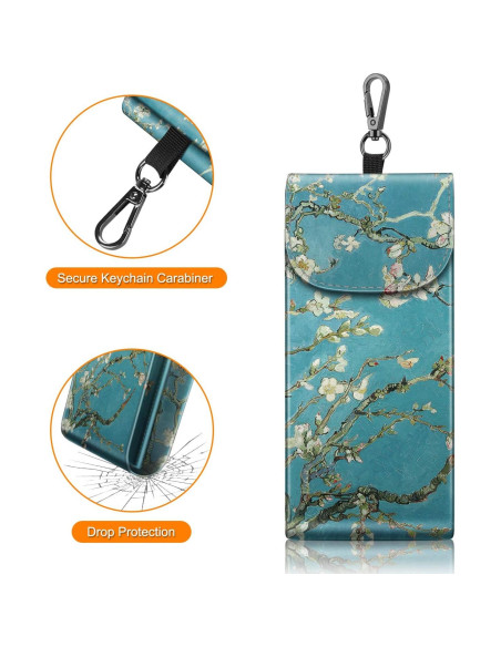 Funda Doble para Gafas Fintie con Gancho y Paños de Limpieza Funda Doble para Gafas Fintie con Gancho y Paños de Limpieza