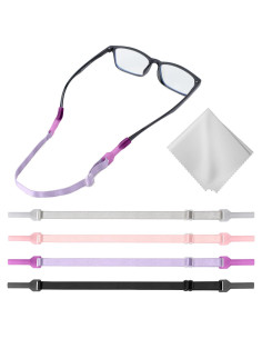 Correa para Gafas Ajustable 4 PCS Multicolor 34 cm