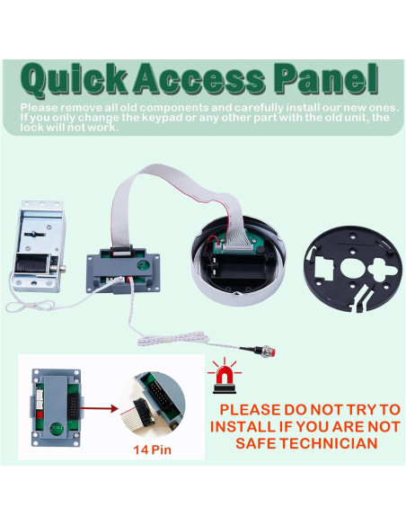 Cerradura Electrónica de Solenoide WAH LIN para Caja Fuerte