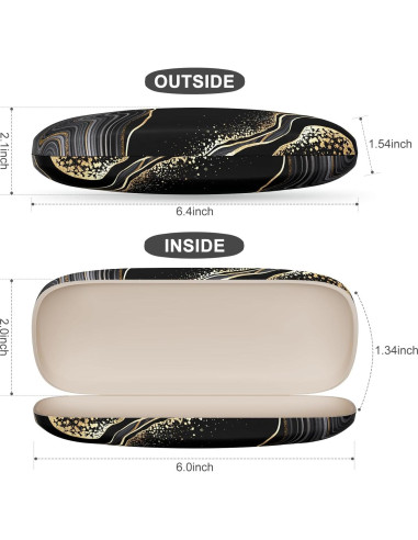 Estuche para Gafas ZAXMEY Duro Universal con Paño Limpieza