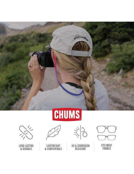 Retenedor de Gafas Chums Switchback Silicona Naranja Retenedor de Gafas Chums Switchback Silicona Naranja