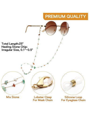 Cadena de Gafas Humlbird para Mujeres - Lanyard Elegante 63.5cm