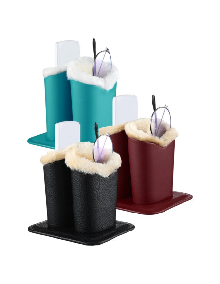 Soporte de Gafas Weewooday 6 Piezas Cuero y Felpa Soporte de Gafas Weewooday 6 Piezas Cuero y Felpa