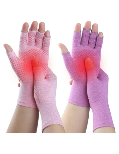Guantes de Compresión Kecartu para Artritis - 2 Pares
