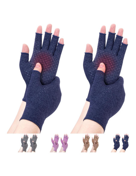 Guantes de Compresión DRNAIETY para Artritis Sin Dedos Guantes de Compresión DRNAIETY para Artritis Sin Dedos