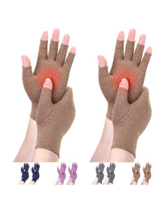 Guantes de Compresión DRNAIETY para Artritis Sin Dedos
