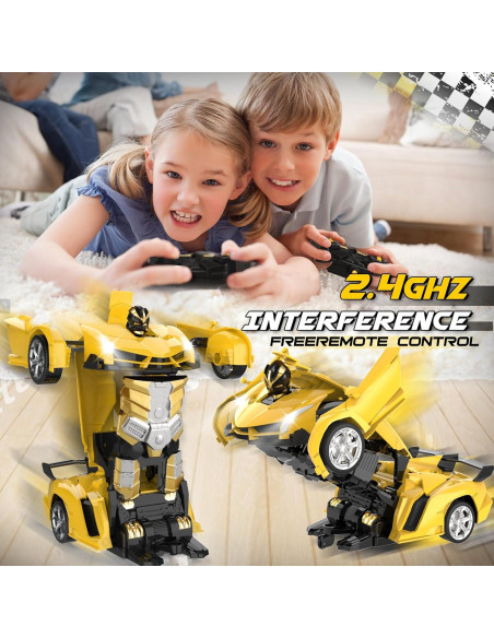 Coche RC Transformable Britik Amarillo 22.86x9.91cm Coche RC Transformable Britik Amarillo 22.86x9.91cm