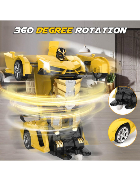 Coche RC Transformable Britik Amarillo 22.86x9.91cm Coche RC Transformable Britik Amarillo 22.86x9.91cm