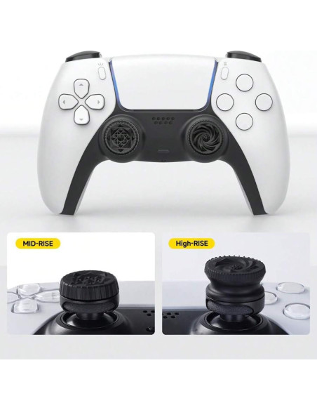 Extensor de Thumbstick YOVDA para PS5/PS4 - 4 Pcs Negro Extensor de Thumbstick YOVDA para PS5/PS4 - 4 Pcs Negro