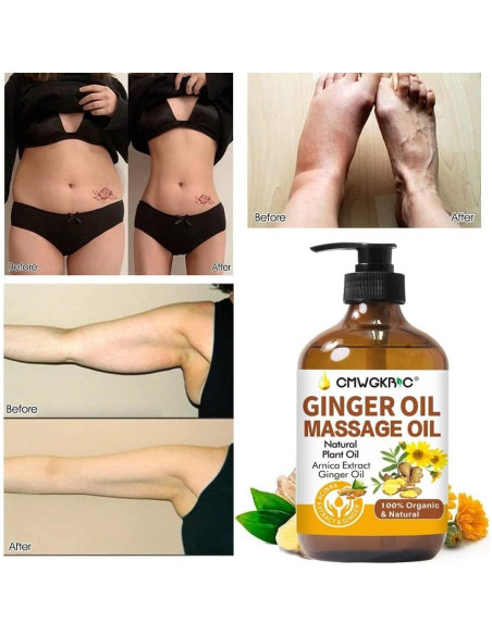 Aceite de Masaje de Jengibre CMWGKBC 130ml Hidratante Aceite de Masaje de Jengibre CMWGKBC 130ml Hidratante
