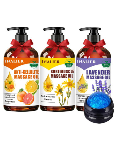 Set de Aceites de Masaje Inalier para Relajación y Spa