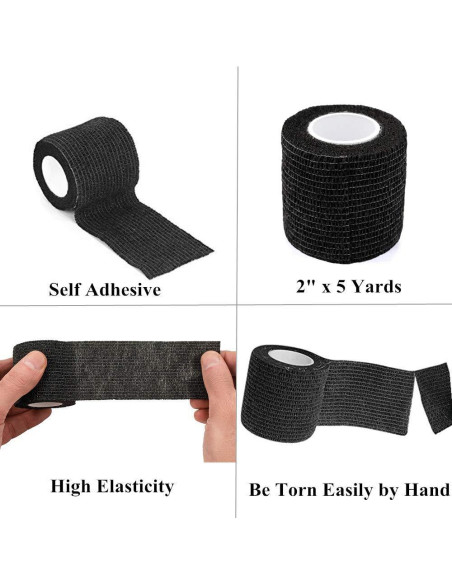 Cinta de agarre para tatuajes Autdor 6Pcs 2,54 cm x 4,57 m Cinta de agarre para tatuajes Autdor 6Pcs 2,54 cm x 4,57 m