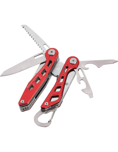 Multiherramienta 8-en-1 Amazon Basics Acero Inoxidable Roja Multiherramienta 8-en-1 Amazon Basics Acero Inoxidable Roja
