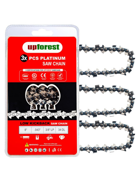Cadena de sierra de 20 cm para Black & Decker y Troy-Bilt Cadena de sierra de 20 cm para Black & Decker y Troy-Bilt