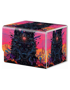 Caja de Almacenamiento de Cartas RMJKXQZG Lobo Negro 200 Cartas