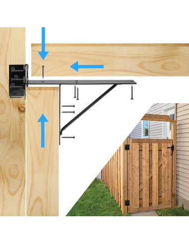 Kit de Hardware para Puerta TFMUZERT Alta Resistencia 2x4