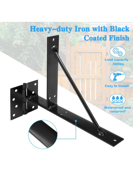 Kit de Hardware para Puerta TFMUZERT Alta Resistencia 2x4 Kit de Hardware para Puerta TFMUZERT Alta Resistencia 2x4