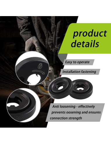 Tuerca Hexagonal Flangada N484249 2pcs Compatible DeWalt