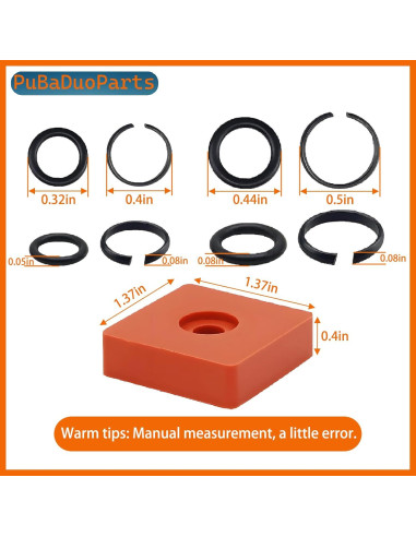 Kit de Anillos de Retención Milwaukee 3/8" y 1/2" 20 Piezas