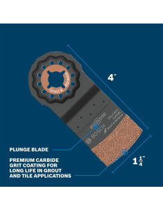Cuchilla de Corte Bosch OSL114CG 3,18 cm Carburo Starlock 2