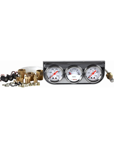 Kit de Manómetros Bosch SP0F000039 Triple Mini 3,81 cm Kit de Manómetros Bosch SP0F000039 Triple Mini 3,81 cm