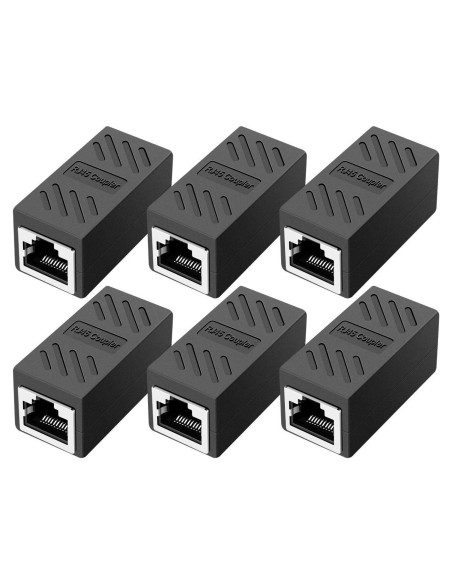 Acoplador RJ45 Hembra a Hembra ZUZONG Cat8/7/6/5e/5 - Paquete de 6 Acoplador RJ45 Hembra a Hembra ZUZONG Cat8/7/6/5e/5 - Paquete de 6