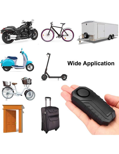 Alarma Inalámbrica para Bicicleta Wsdcam 113dB con Control Remoto Alarma Inalámbrica para Bicicleta Wsdcam 113dB con Control Remoto