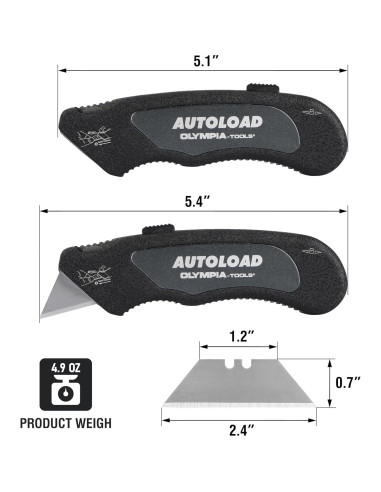 Cuchillo Turbo Manual Olympia Tools 33-183 con 5 Hojas