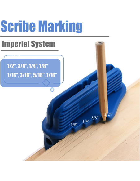 Juego de 2 Scriber Mesee - Herramienta de Marcado para Carpintería Juego de 2 Scriber Mesee - Herramienta de Marcado para Carpintería