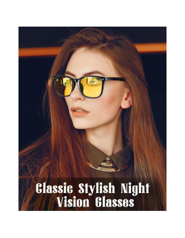 Gafas de Visión Nocturna FIMILU Unisex Amarillas UV400