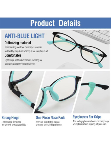 Gafas DUCO para luz azul K015 para niños - Montura TR90
