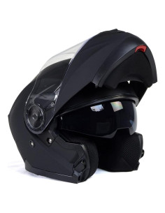 Casco Modular Milwaukee Helmets Mph9814dot Negro Mate Grande
