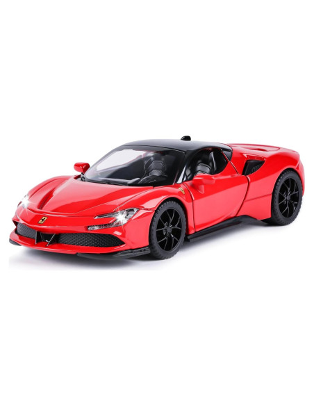 Coche de Juguete SF90 Rojo 1:32 con Luz y Sonido Coche de Juguete SF90 Rojo 1:32 con Luz y Sonido