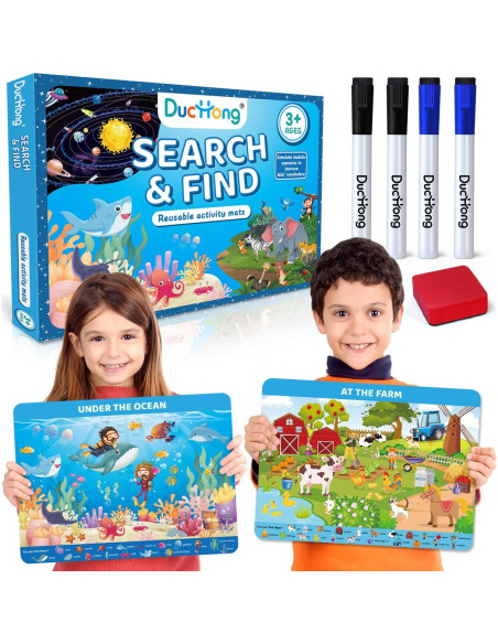 Tarjetas de Buscar y Encontrar Duchong 12 Temas Juguete Educativo Tarjetas de Buscar y Encontrar Duchong 12 Temas Juguete Educativo