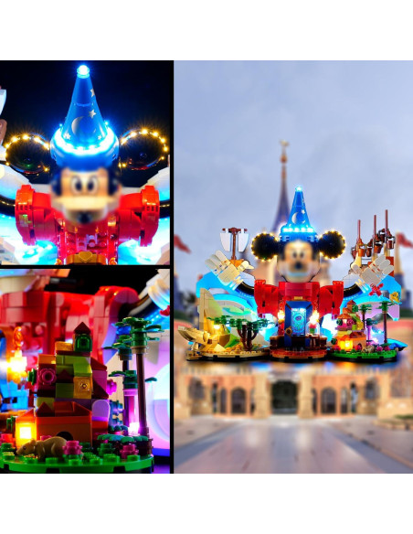 Luz LED Vaodest para Set Lego 21352 Magia Disney Luz LED Vaodest para Set Lego 21352 Magia Disney