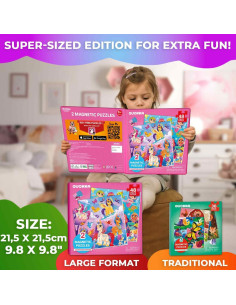 Puzzles Magnéticos QUOKKA 48 Piezas Unicornios y Sirenas 2