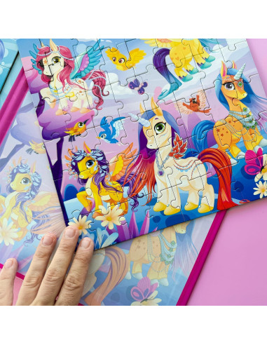 Puzzles Magnéticos QUOKKA 48 Piezas Unicornios y Sirenas