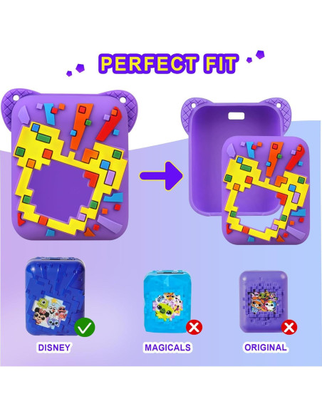 Funda de Silicona Supmay para Juguete Bitzee Morado Funda de Silicona Supmay para Juguete Bitzee Morado