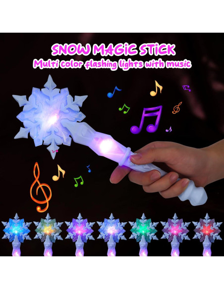 Varita de Nieve Brillante Toddmomy Azul con Sonido Varita de Nieve Brillante Toddmomy Azul con Sonido