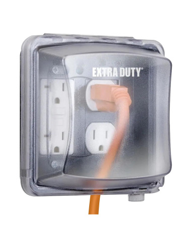 Cubierta de Enchufe Eléctrico TayMac MM2420C 2-Gang Transparente