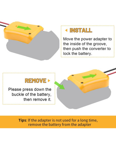 Adaptador de Batería Kzreect 20V para Juguetes RC con Fusible