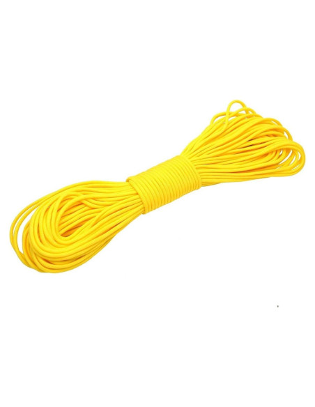 Cuerda Paracord 550 Sacoora 30.48m Nylon Amarillo Resistente Cuerda Paracord 550 Sacoora 30.48m Nylon Amarillo Resistente
