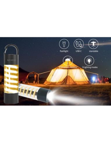 Linterna de Camping LAFORERY DQ312 2000mAh IP54 Recargable