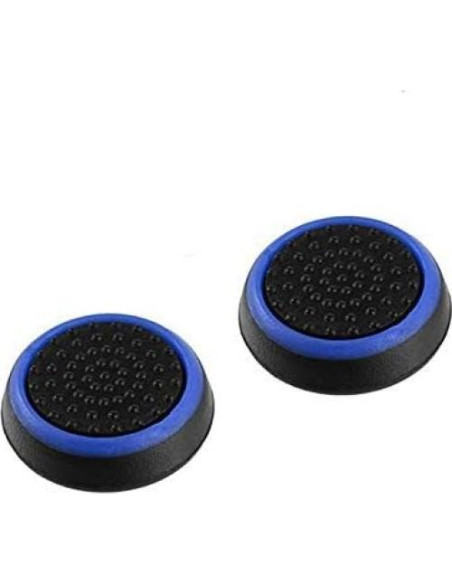Tapa de Joystick de Silicona SZLG para Nintendo Switch - Negro-Azul Tapa de Joystick de Silicona SZLG para Nintendo Switch - Negro-Azul