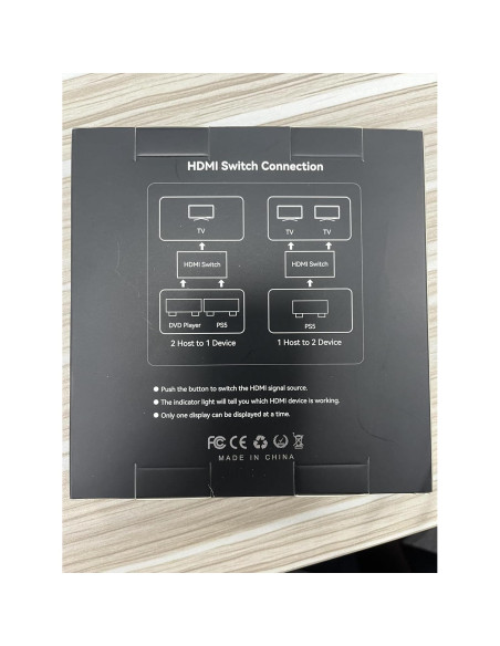 Conmutador HDMI 4K GANA Bidireccional 3 Puertos Aluminio Conmutador HDMI 4K GANA Bidireccional 3 Puertos Aluminio