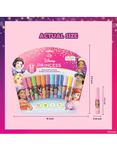 Juego de Brillo Labial Disney Princess 12 Piezas Townley Girl