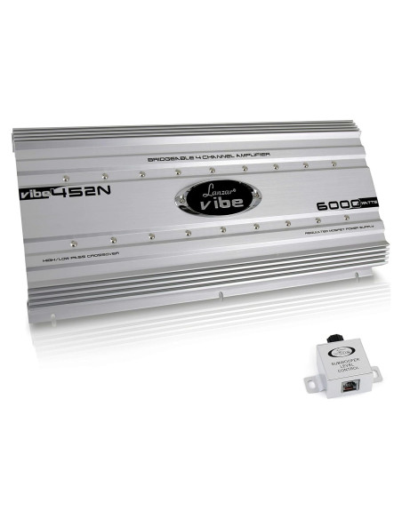 Amplificador de Car Audio Lanzar VIBE452N.6 6000W 4 Canales Amplificador de Car Audio Lanzar VIBE452N.6 6000W 4 Canales