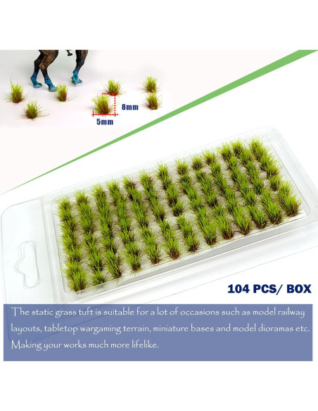 Kit 208 PCS Hierba Estática Wodima para Dioramas 25.4x20.3 cm Kit 208 PCS Hierba Estática Wodima para Dioramas 25.4x20.3 cm